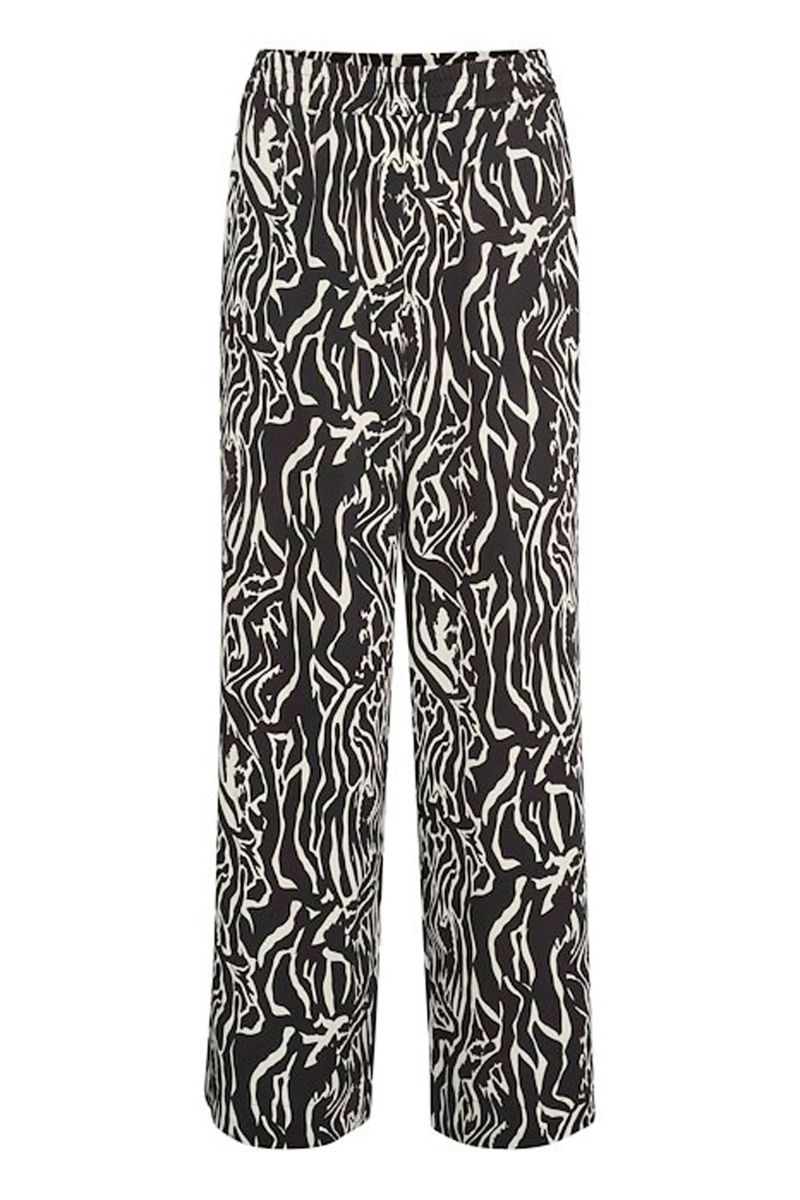 Gestuz - Bukser - BrayaGZ P HW Pants - Art Zebra