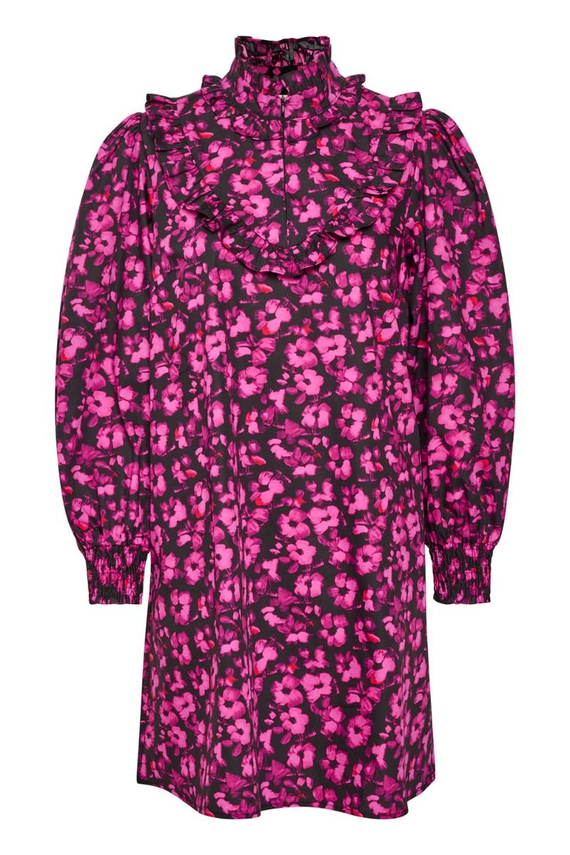 Gestuz - Kjole - DayaGZ Short Dress - Pink Flower