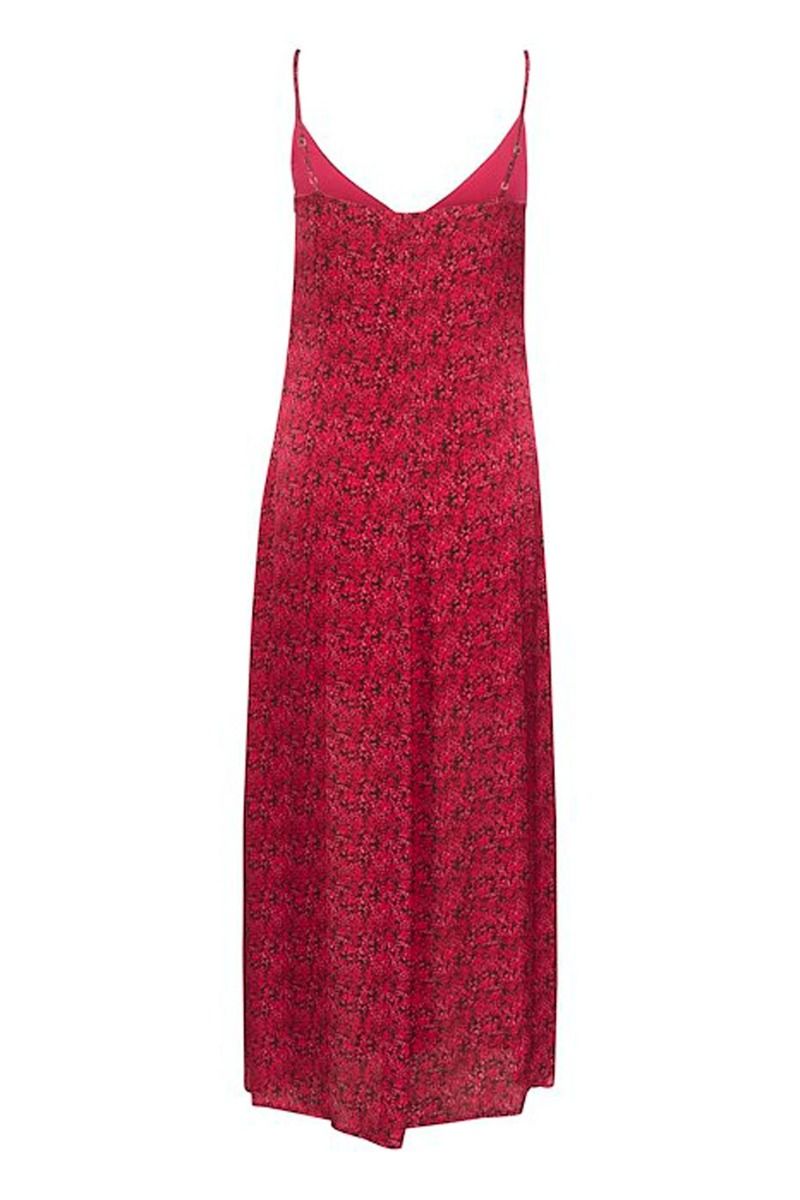 Gestuz - Kjole - DeepaGZ P Slip Dress - Pink Ditsy Flower