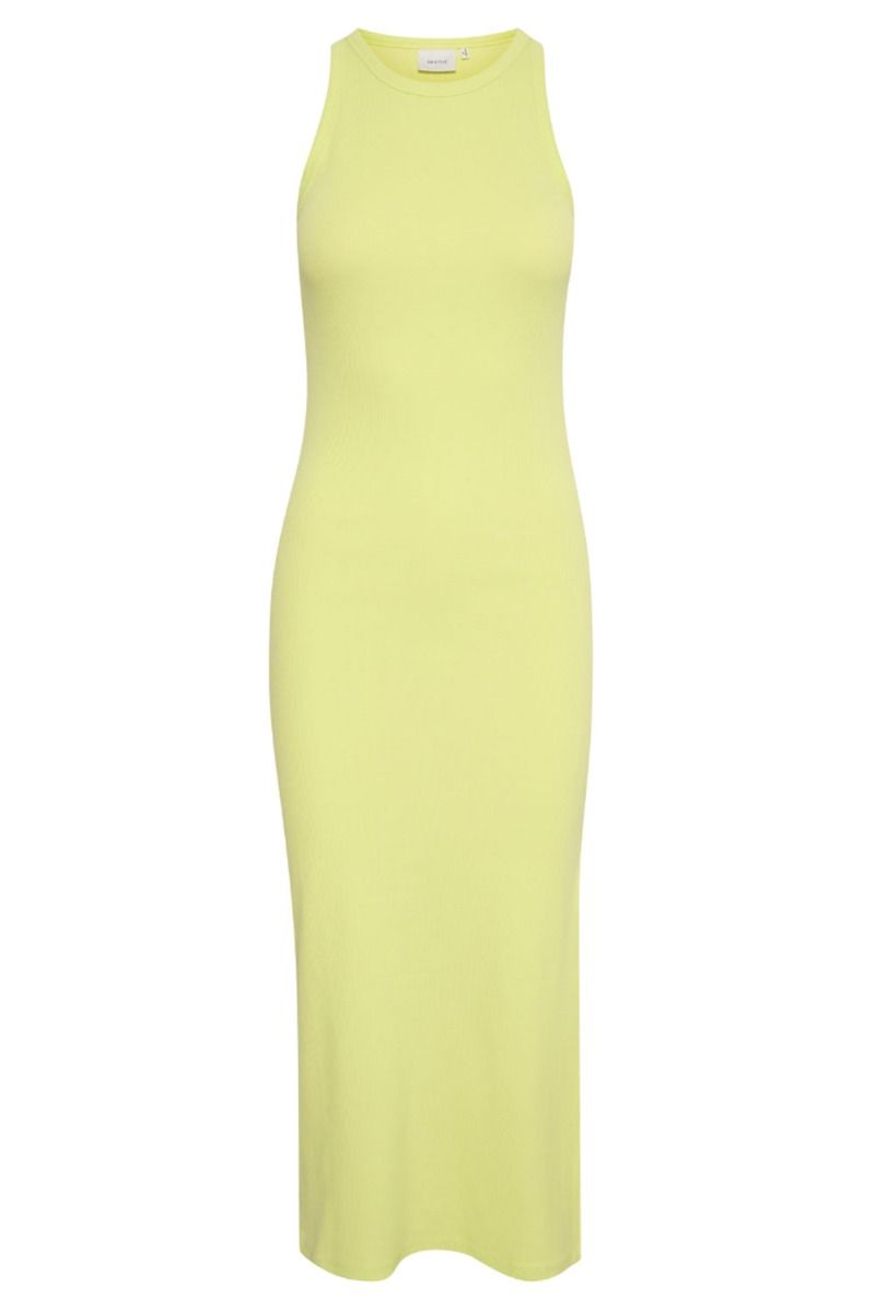 Gestuz - Kjole - DrewGZ SL Long Dress - Sunny Lime