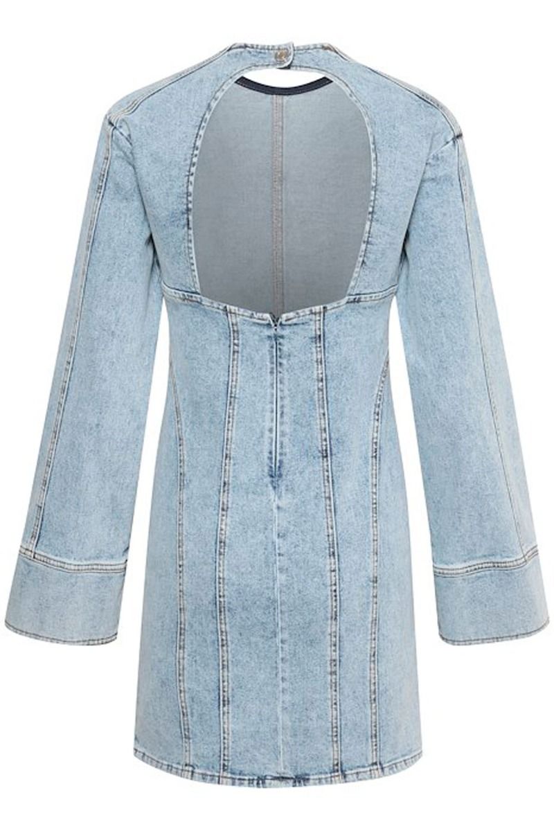 Gestuz - Kjole - JaniceGZ Short Dress - Washed Mid Blue