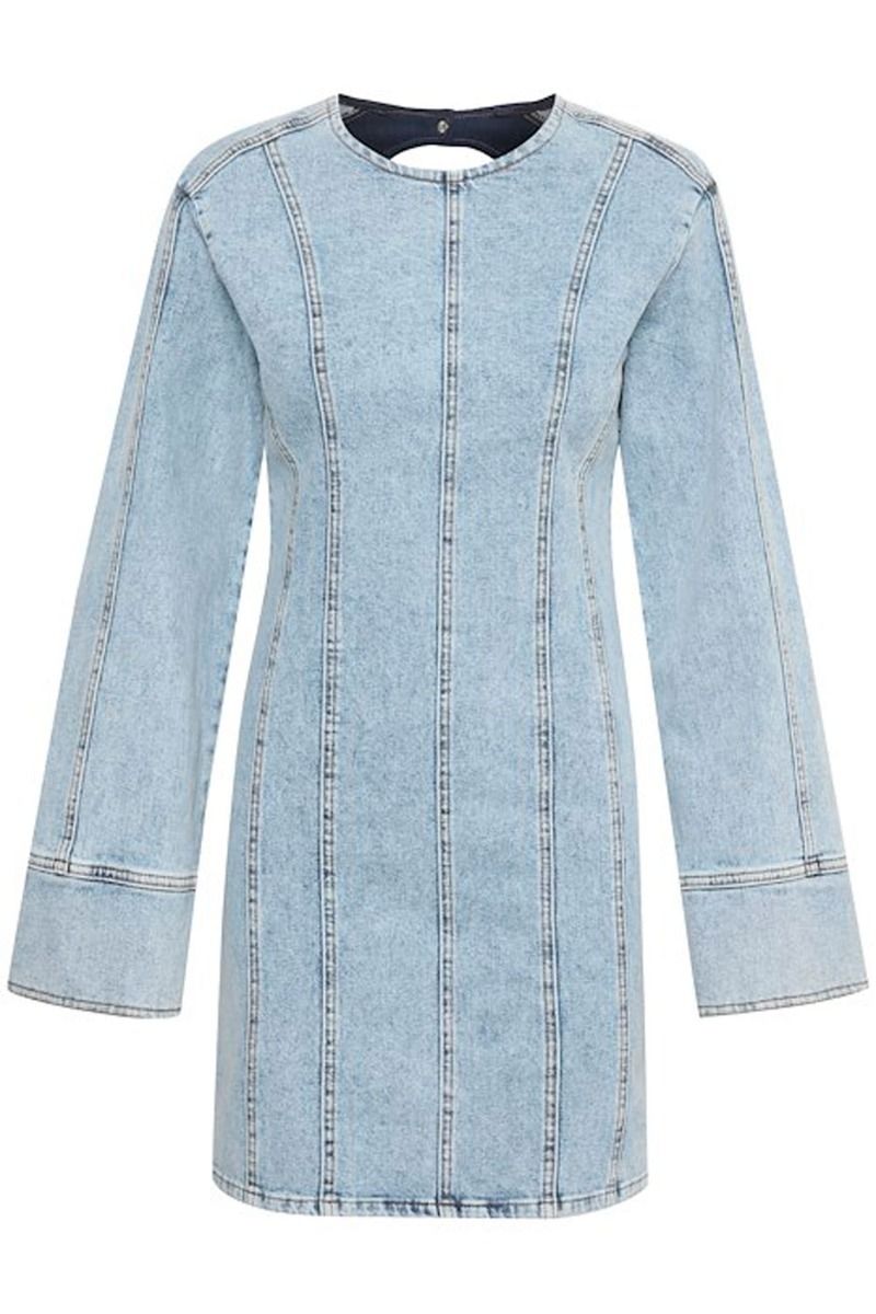 Gestuz - Kjole - JaniceGZ Short Dress - Washed Mid Blue