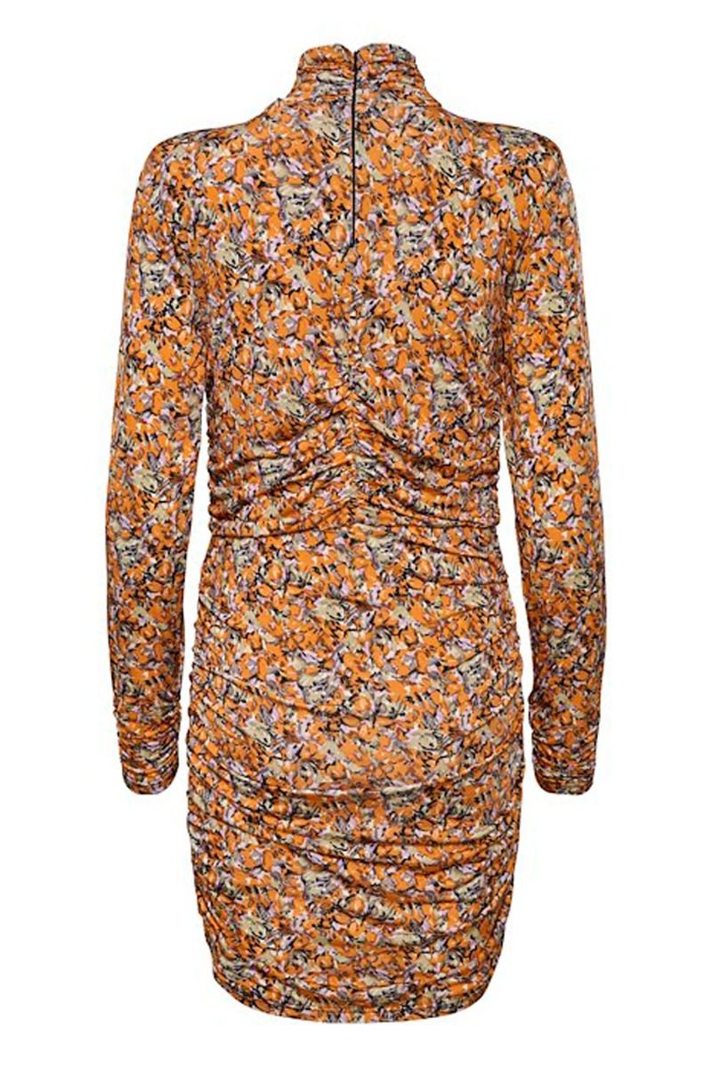 Gestuz - Kjole - OdaGZ Short Dress - Orange Purple Brush