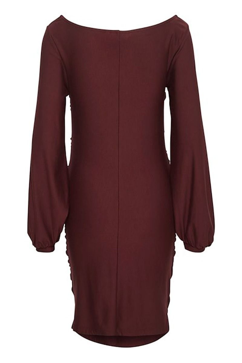 Gestuz - Kjole - RifaGZ LS Dress - Bitter Chocolate