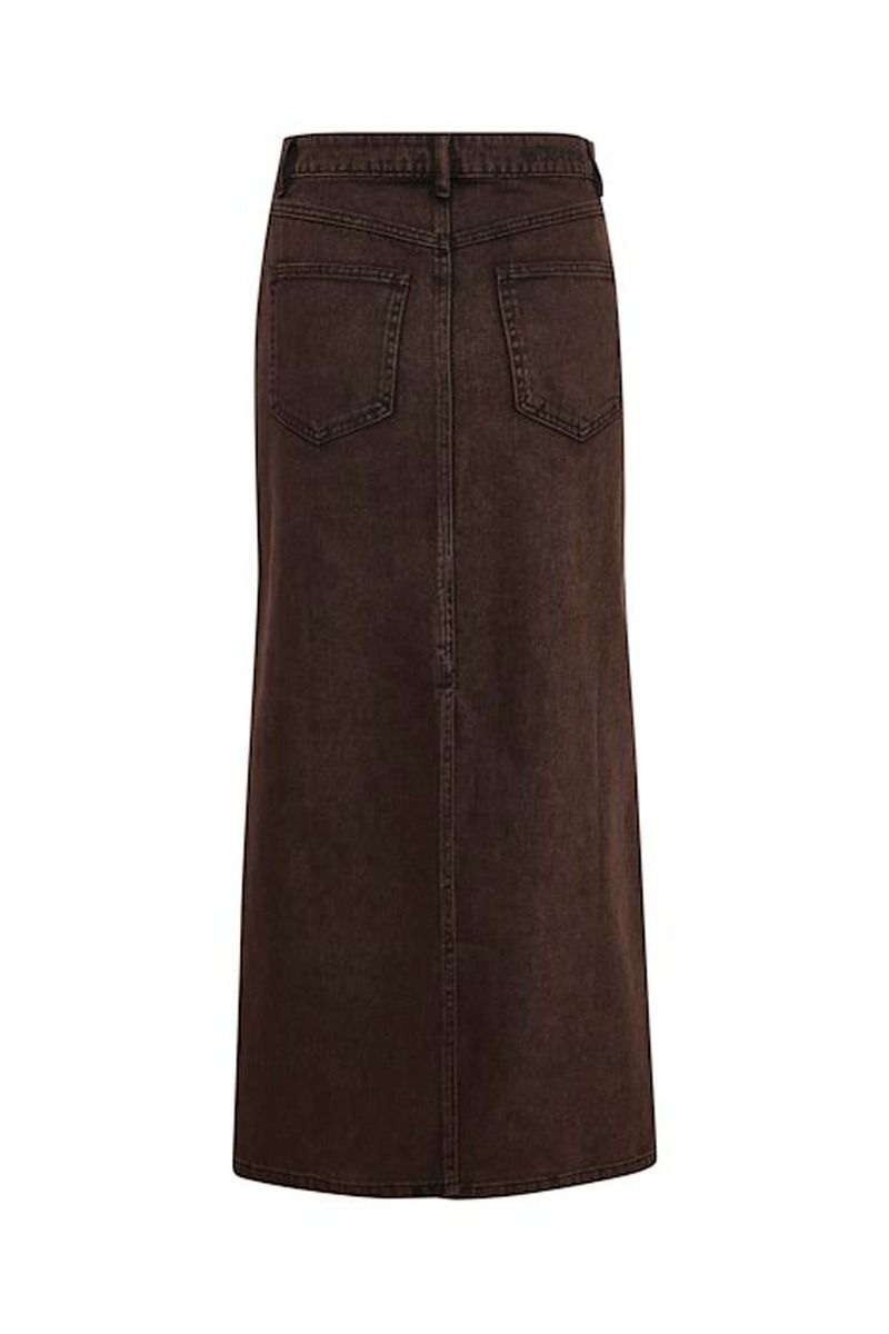 Gestuz - Nederdel - JamillaGZ Long Skirt - Bitter Chocolate