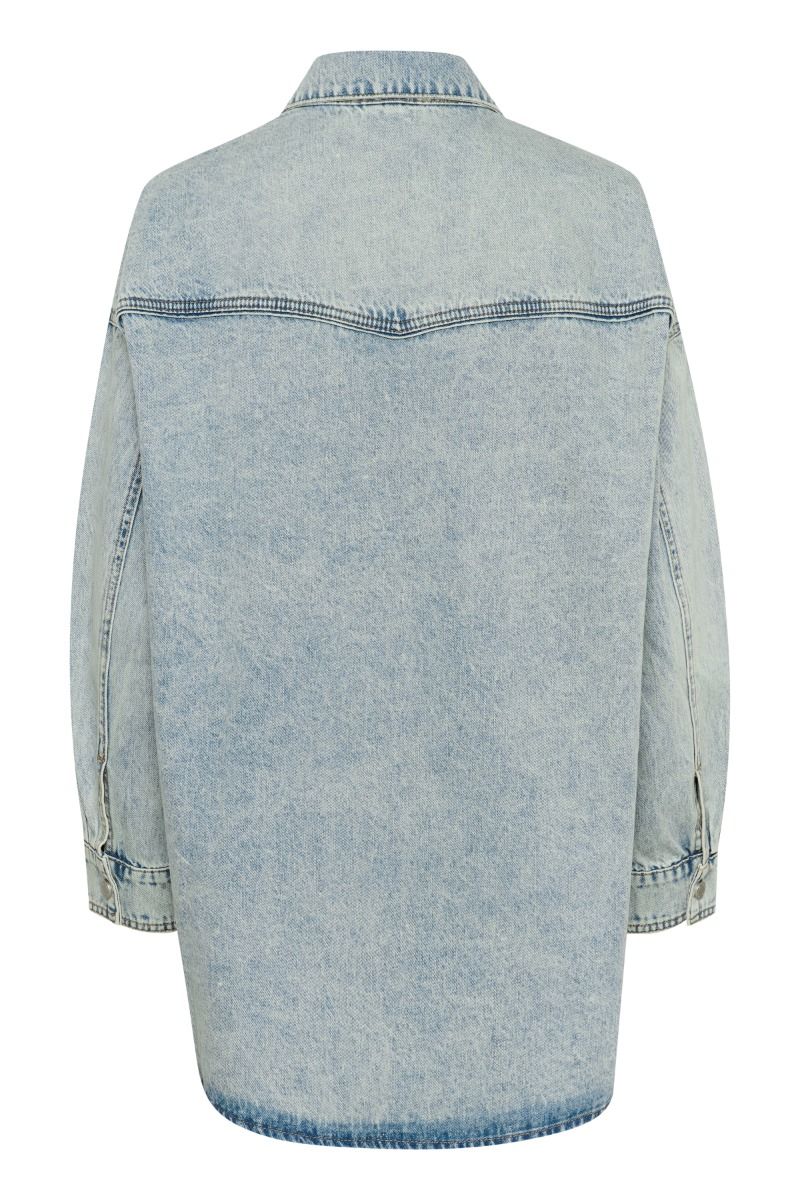 Gestuz - Skjorte - GZasher LS Shirt - Mid Acid Wash