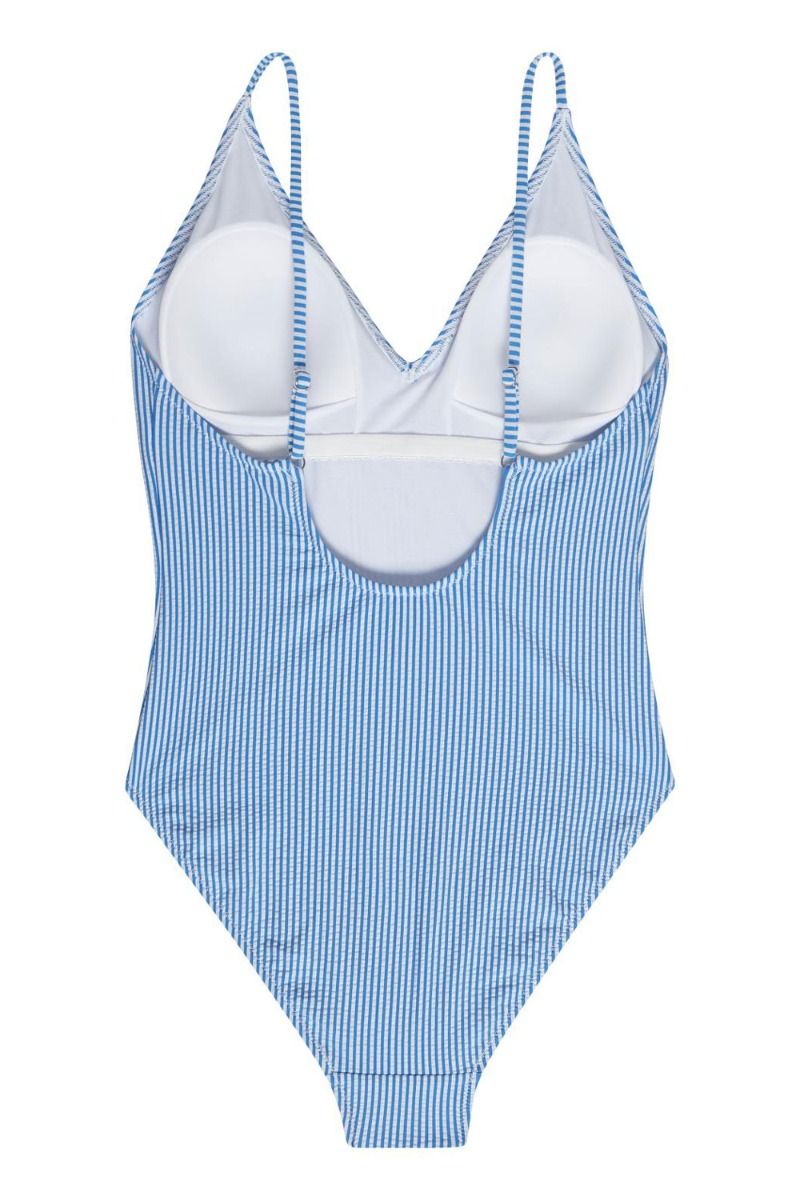 Gestuz - Badedragt - MyoGZ Swimsuit - Blue stripes