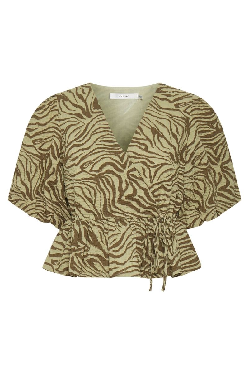 Gestuz - Bluse - Avery Blouse - Elm Zebra