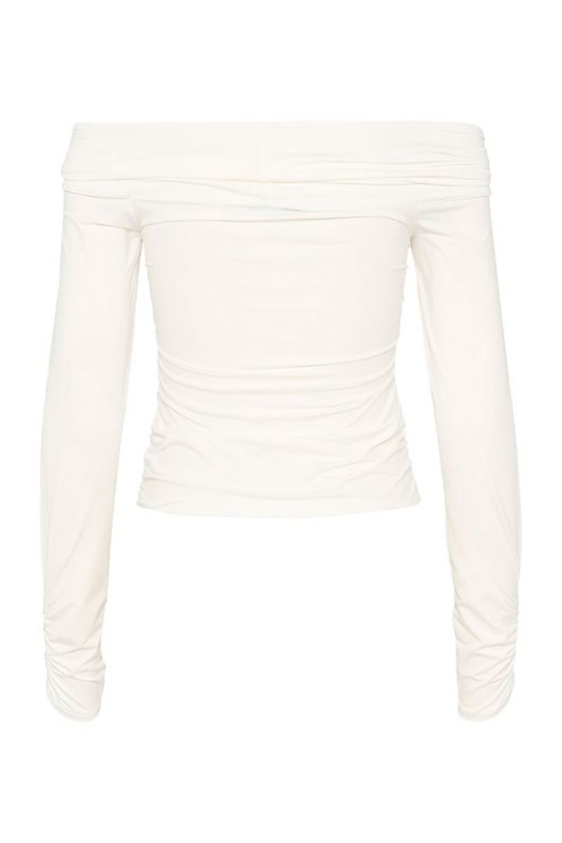 Gestuz - Bluse - InaraGZ ls Knot Blouse - Egret