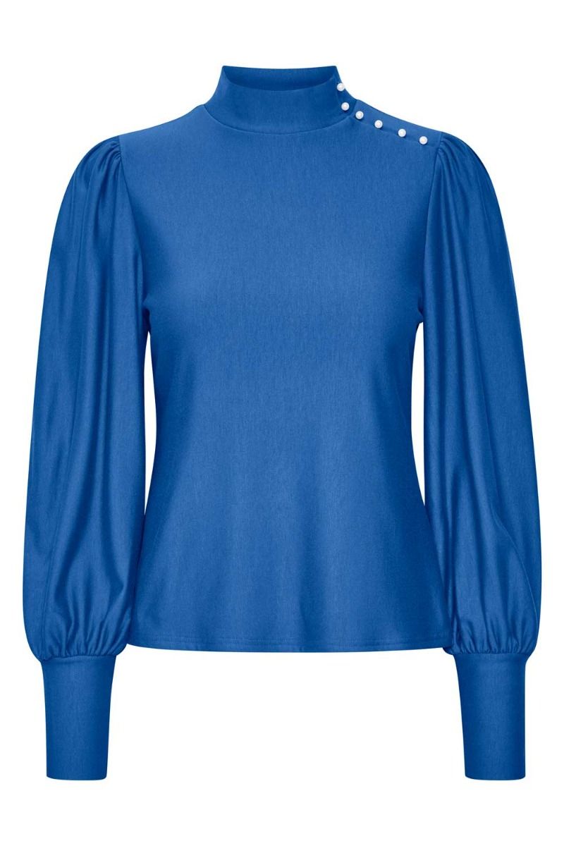 Gestuz - Bluse - RifaGZ Button Blouse - Nautical Blue