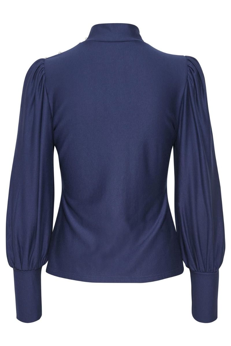 Gestuz - Bluse - RifaGZ Button Blouse - Ocean Cavern