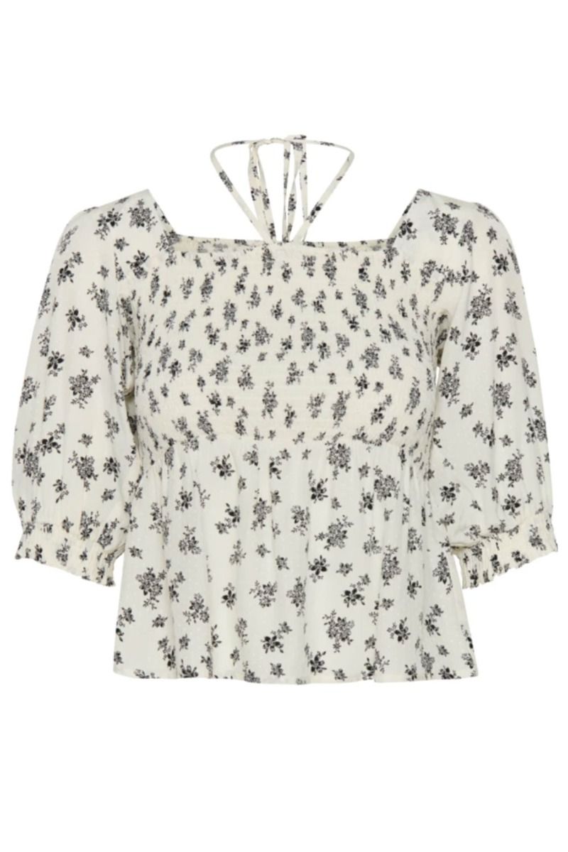 Gestuz - Bluse - SanvieGZ P Blouse - Egret Flower