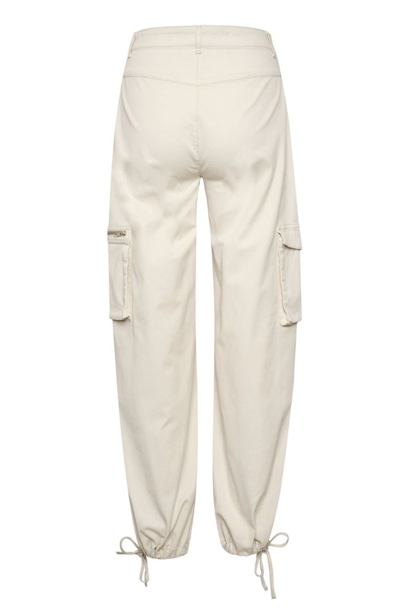 Gestuz - Bukser - CandaceGZ HW Pants - Silver Birch