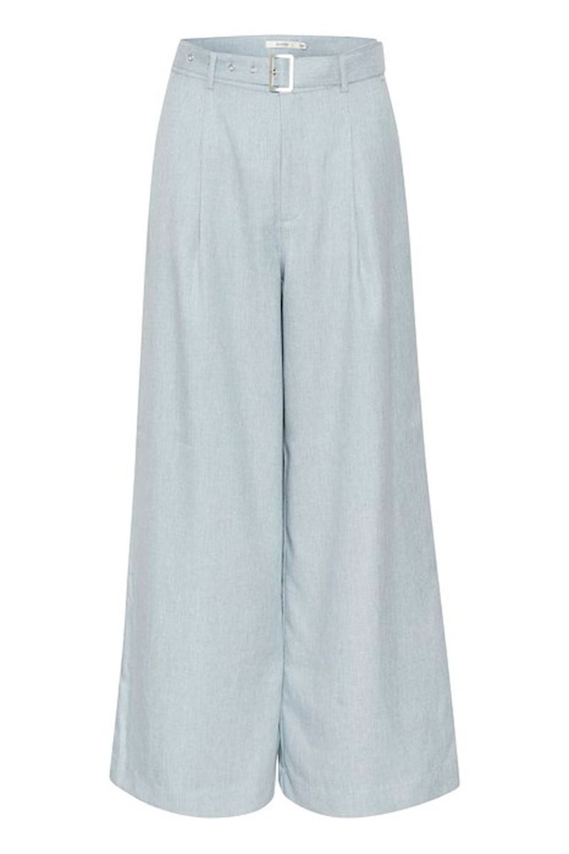 Gestuz - Bukser - CimmaGZ HW Pants - Denim Look Blue