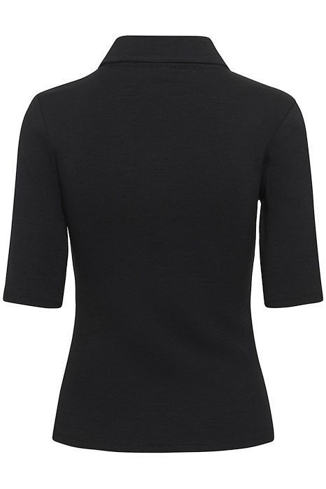 Gestuz - T-shirt - GZdrew Polo Top - Black