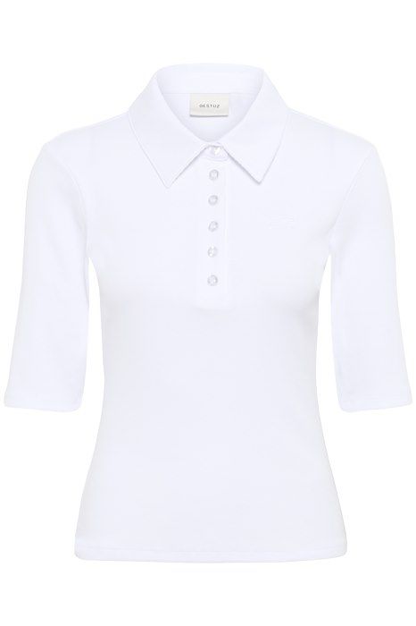 Gestuz - T-shirt - GZdrew Polo Top - Bright White