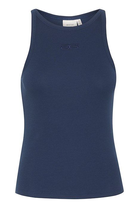 Gestuz - Top - DrewGZ Sl Logo Tank - Dress Blues