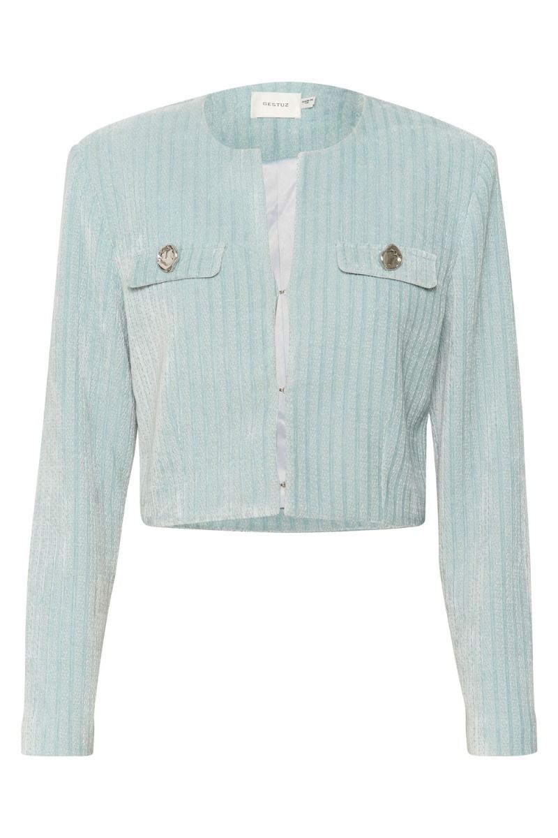 Gestuz - Jakke - ElnoraGZ Short Jacket - Slate