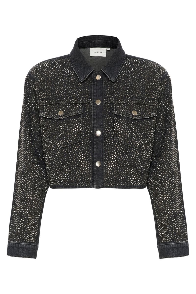 Gestuz - Jakke - NadivaGZ Jacket - Dark Grey Washed