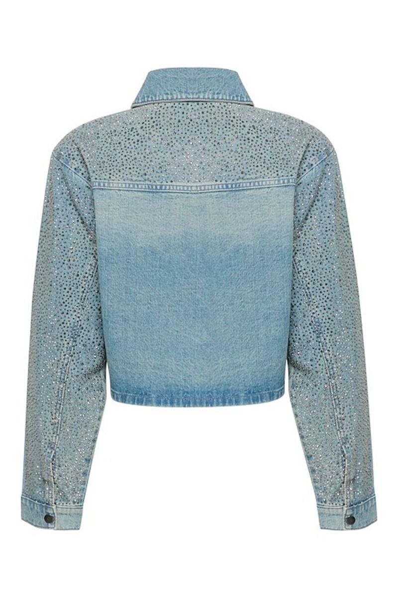 Gestuz - Jakke - NadivaGZ Jacket - Mid Blue Washed