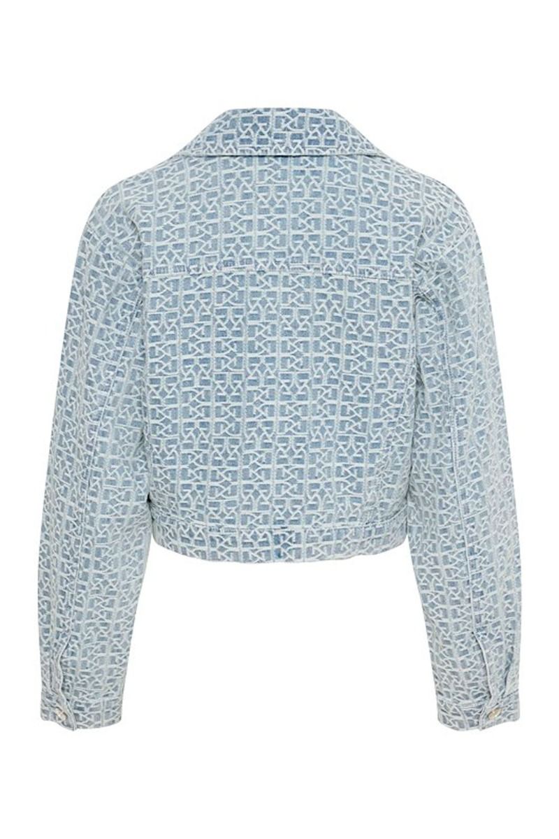 Gestuz - Jakke - NilaGZ Short Jacket - Iceblue logo