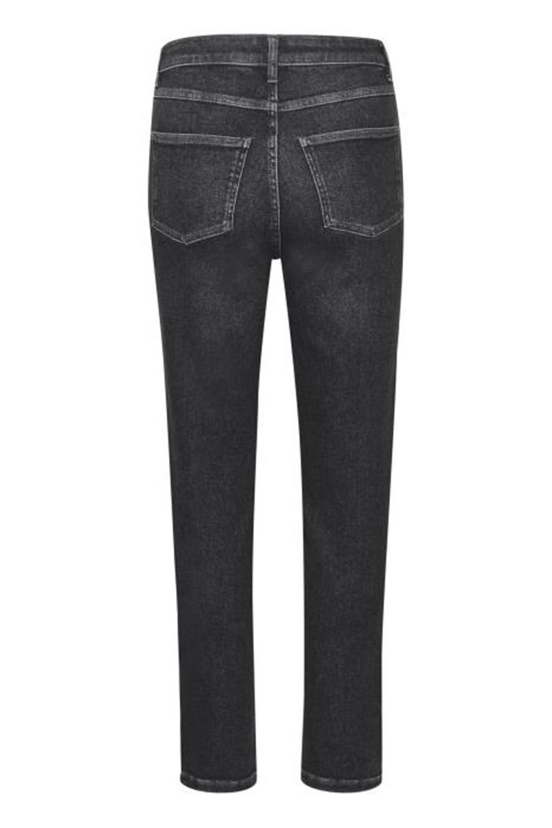 Gestuz - Jeans - Astrid HW Slim Jeans - Washed Black