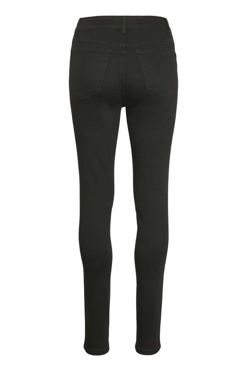 Gestuz - Jeans - Emily HW Skinny Jeans - Black/Black