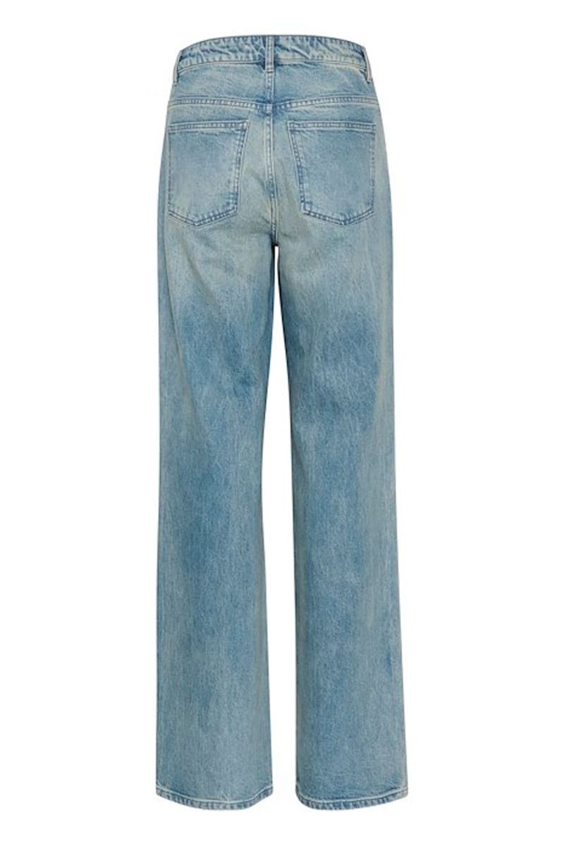 Gestuz - Jeans -ZorahGZ MW Jeans - Mid Blue Washed