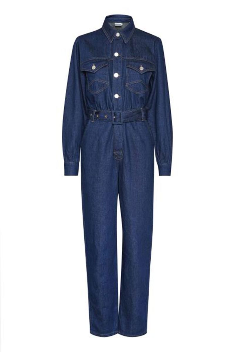 Gestuz - Jumpsuit - Dilenka Jumpsuit - Dark Blue Rinse