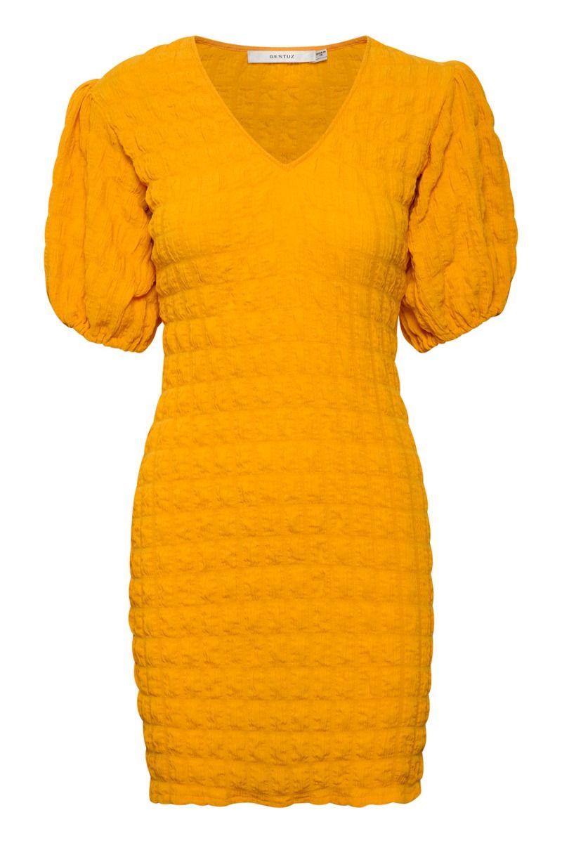 Gestuz - Kjole - AllenyGZ SS Dress - Kumquat