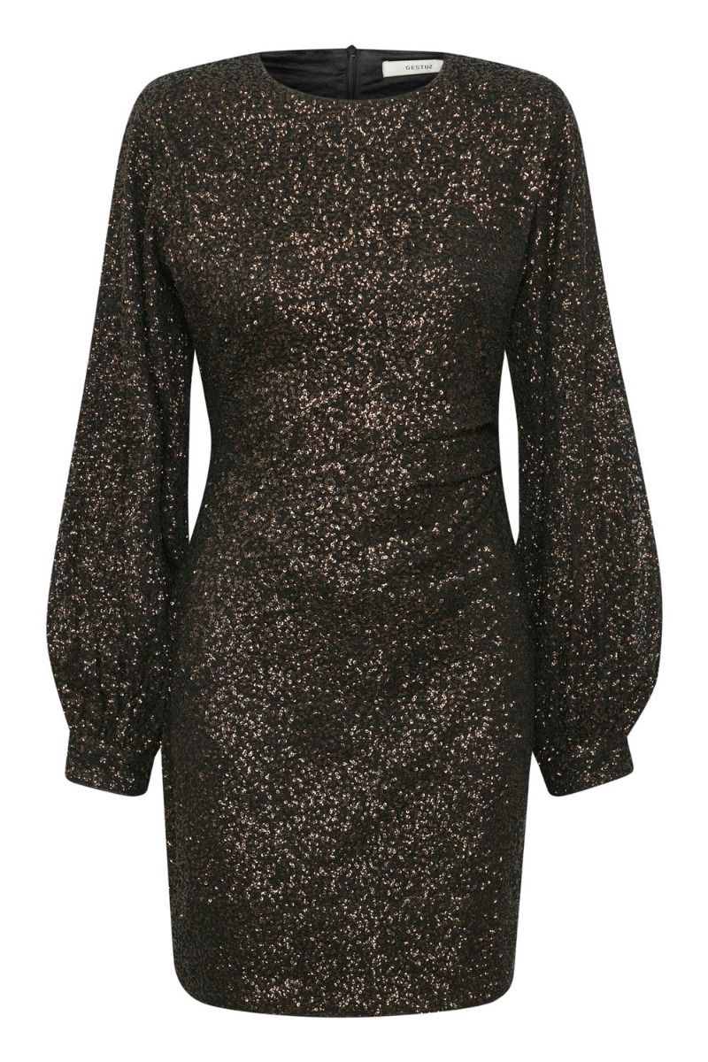 Gestuz - Kjole - ClorisGZ Short Dress - Carafe Sequins