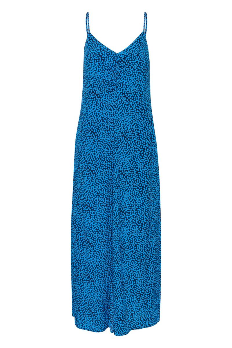 Gestuz - Kjole - EishaGZ P Slip Dress - Blue Dot