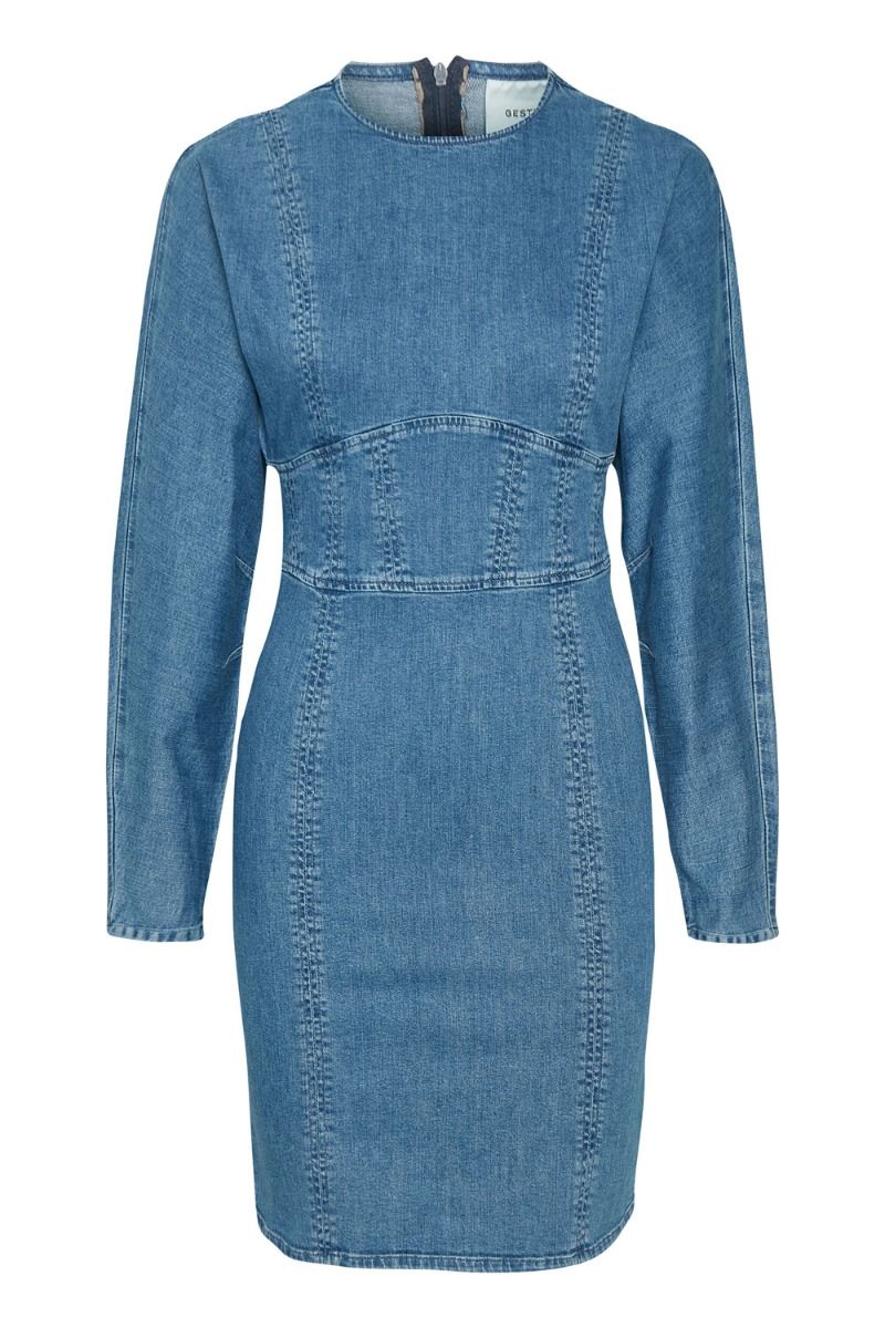 Gestuz - Kjole - Eline Dress - Denim Blue