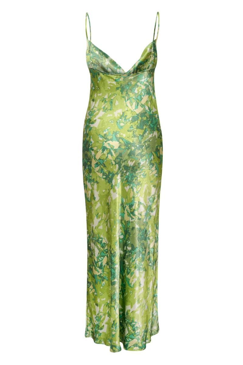 Gestuz - Kjole - FuriaGZ P Strap Dress - Green Splash
