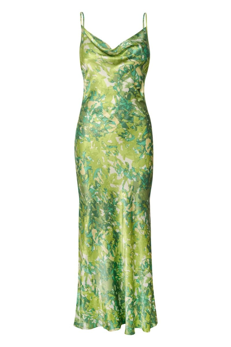 Gestuz - Kjole - FuriaGZ P Strap Dress - Green Splash