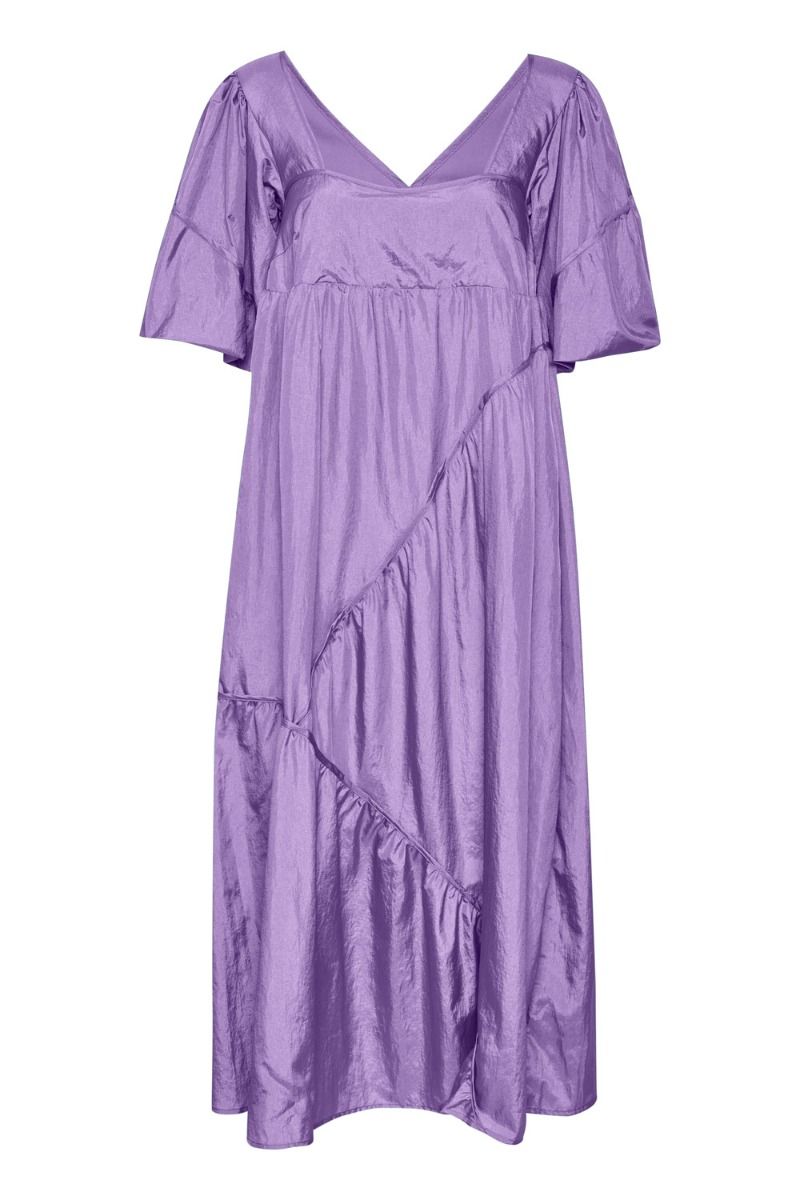 Gestuz - Kjole - HeslaGZ SS Long Dress - Fairy Wren