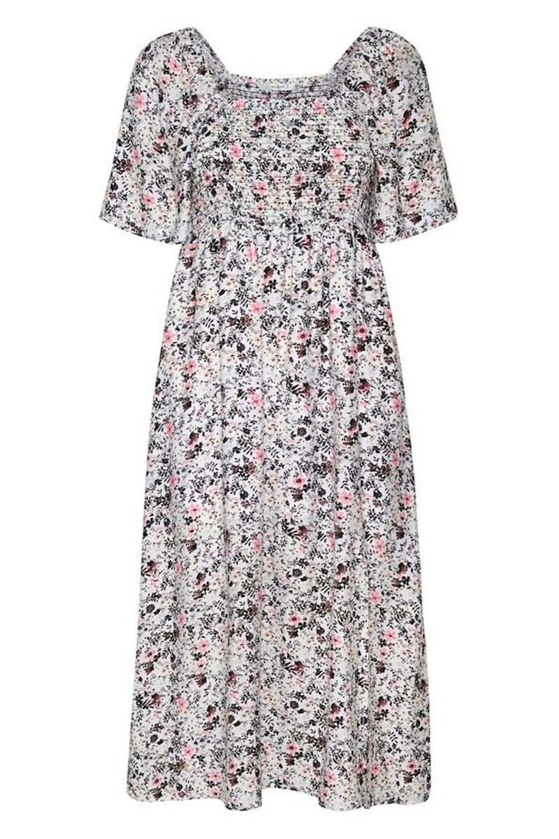 Gestuz - Kjole - JosyGZ SS Dress - Pink Flower Draft