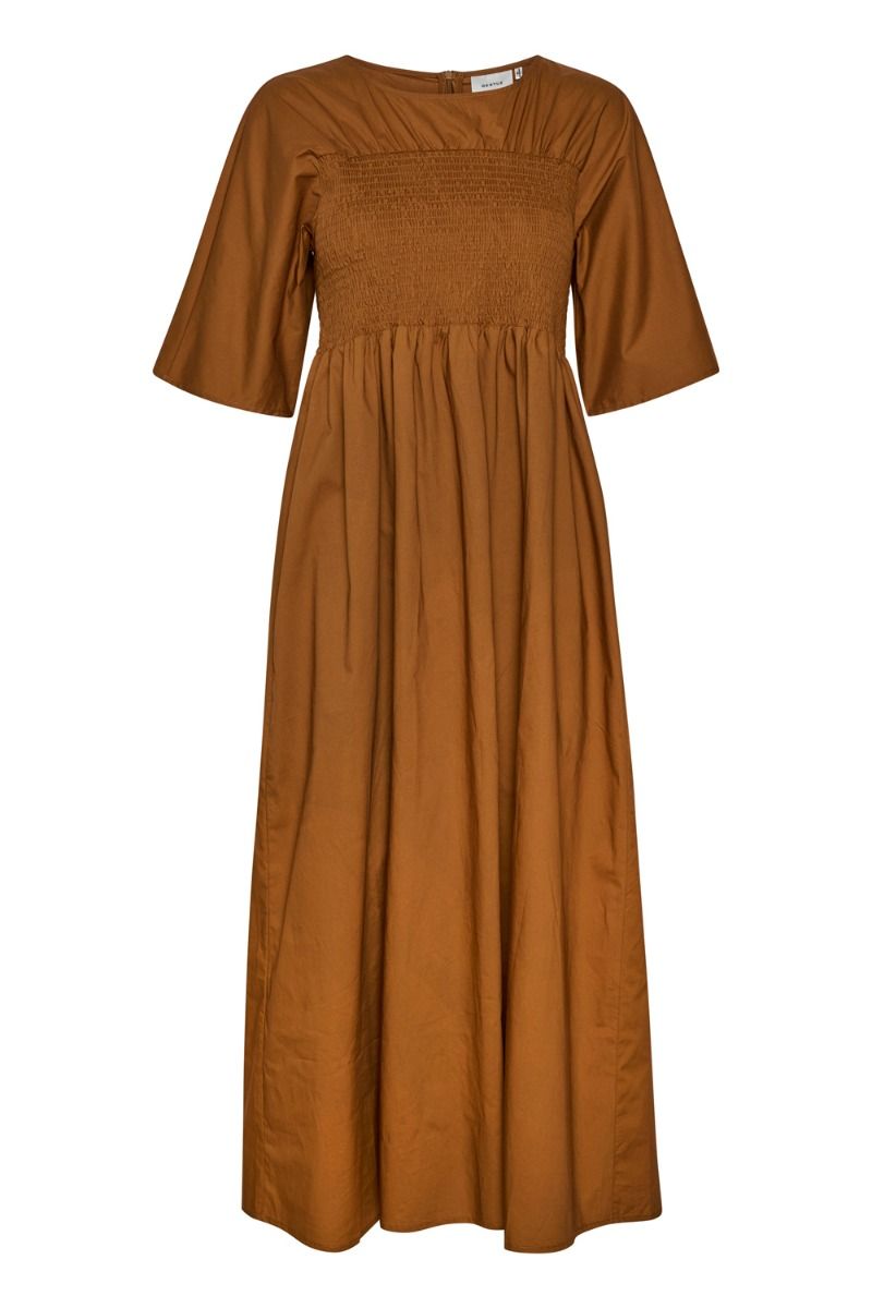 Gestuz - Kjole - Kalotta Long Dress - Mocha Bisque