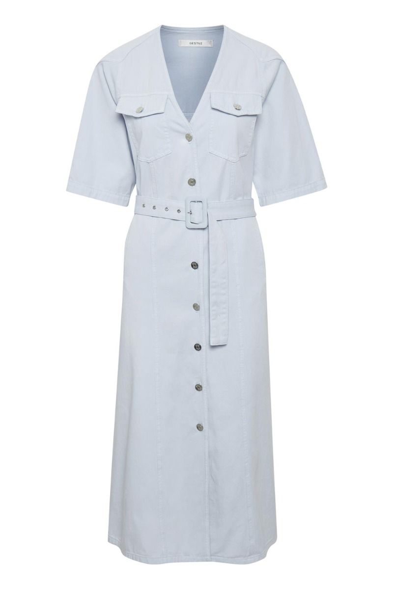 Gestuz - Kjole - Kata SS Dress - Xenon Blue