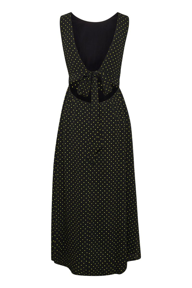 Gestuz - Kjole - KatiaGZ P Long Dress - Split Pea Dot