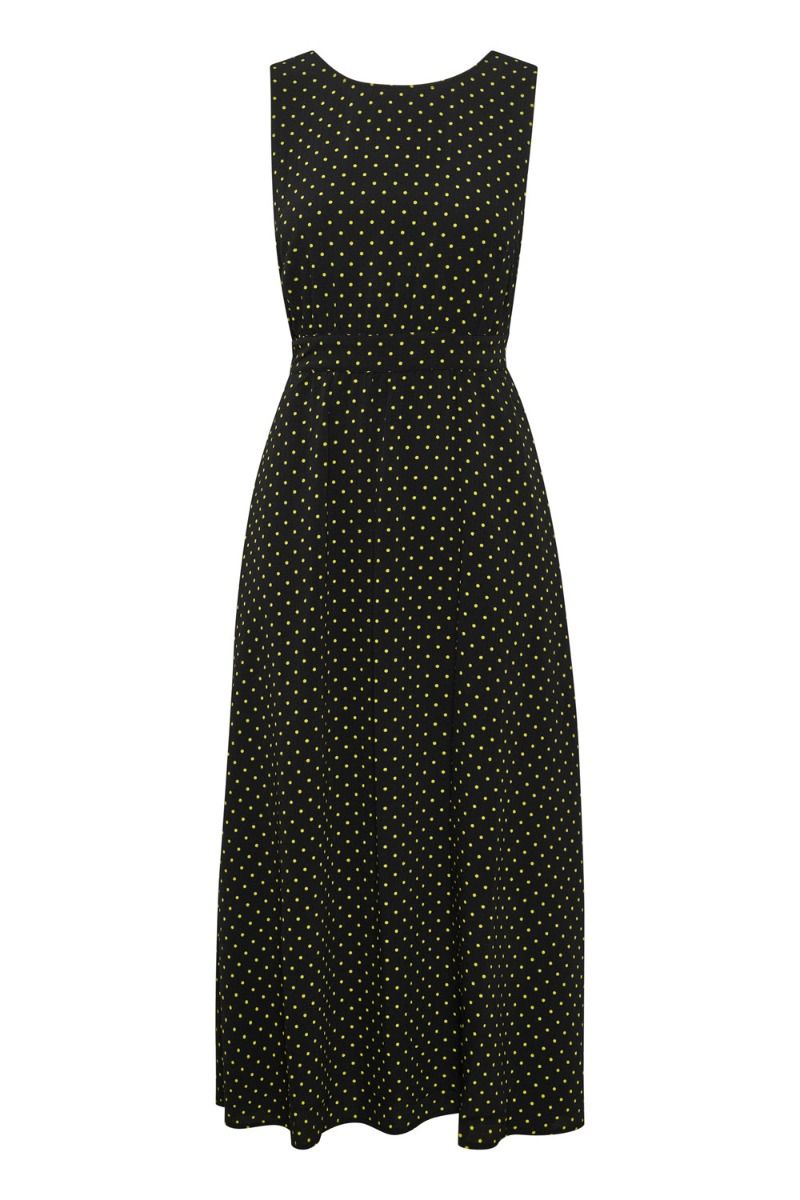 Gestuz - Kjole - KatiaGZ P Long Dress - Split Pea Dot