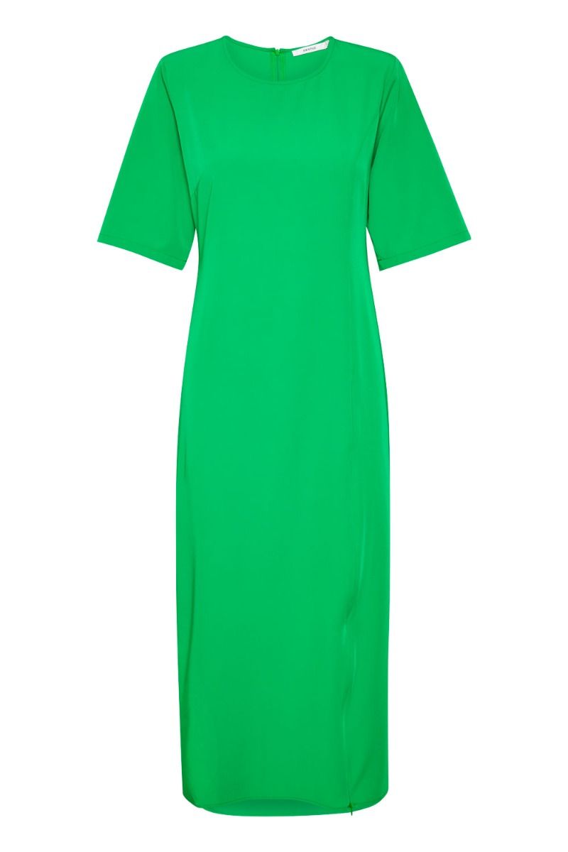 Gestuz - Kjole - Melba Long Dress - Green Bee