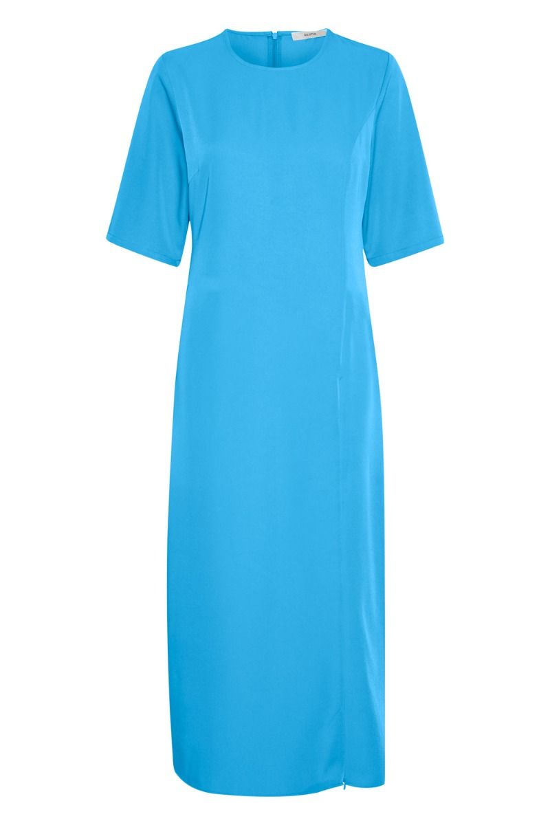Gestuz - Kjole - MelbaGZ Long Dress - Malibu Blue 