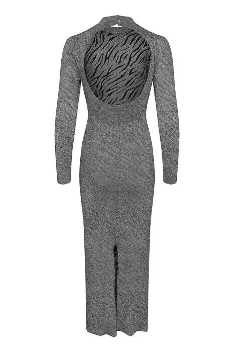 Gestuz - Kjole - PillaGZ Long Dress - Black/Silver lurex