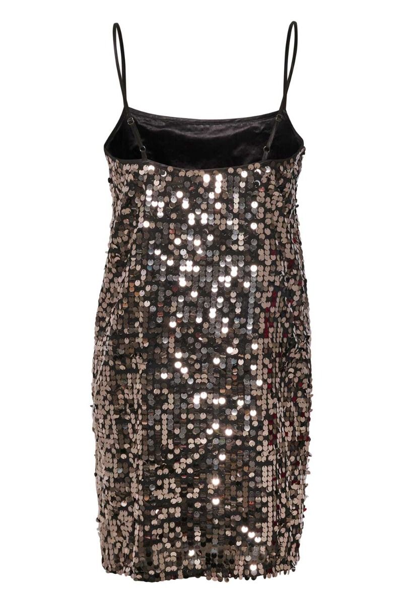 Gestuz - Kjole - QuinnGZ Mini Dress - Silver