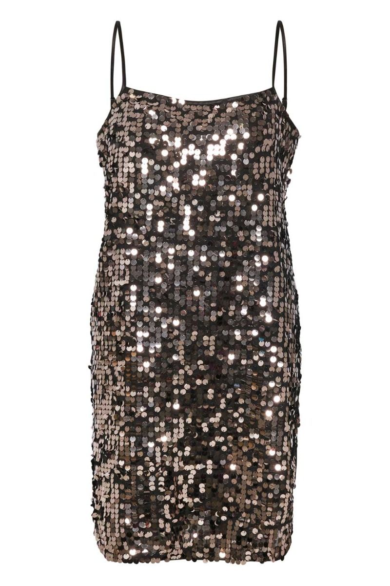 Gestuz - Kjole - QuinnGZ Mini Dress - Silver