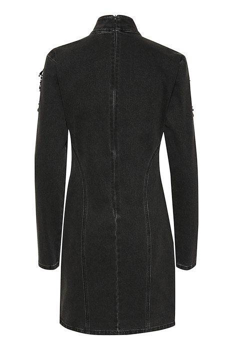 Gestuz - Kjole - SimilinaGZ Short Dress - Dark Grey Washed