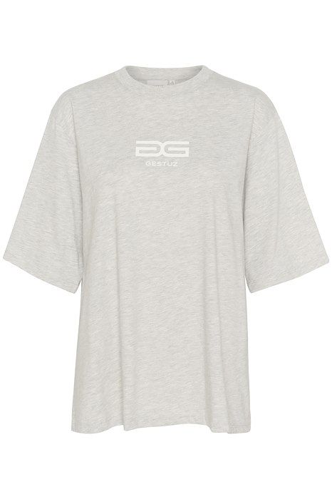 Gestuz - T-shirt - LuelleGZ Tee - Light Grey Mélange