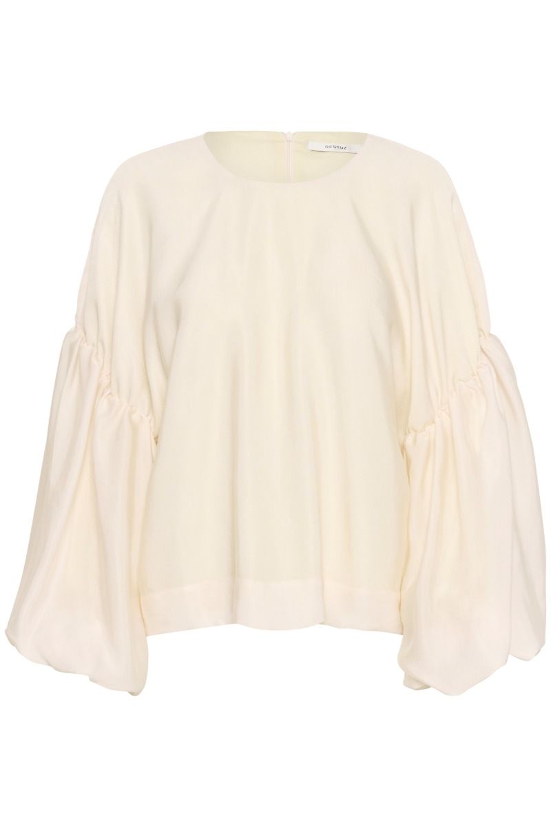 Gestuz - Bluse - GZmalloon Blouse - Egret