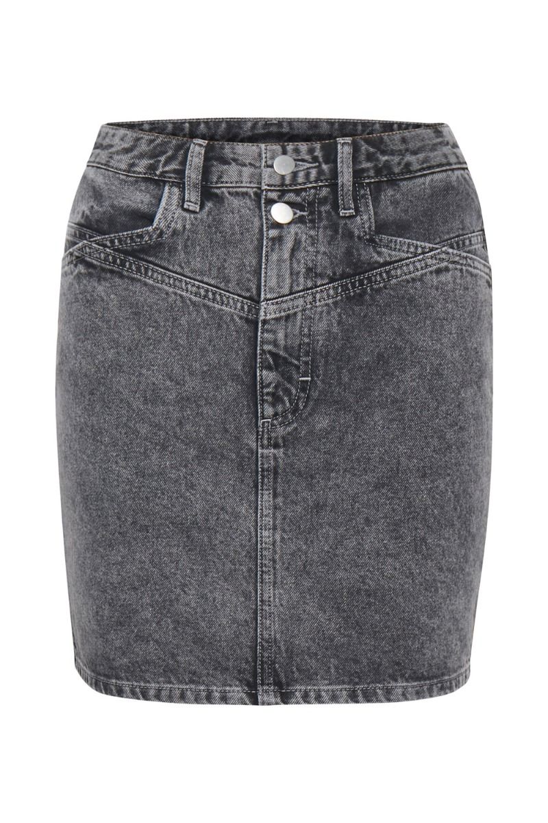 Gestuz - Nederdel - Aleah GZ Mini Skirt - Storm Grey
